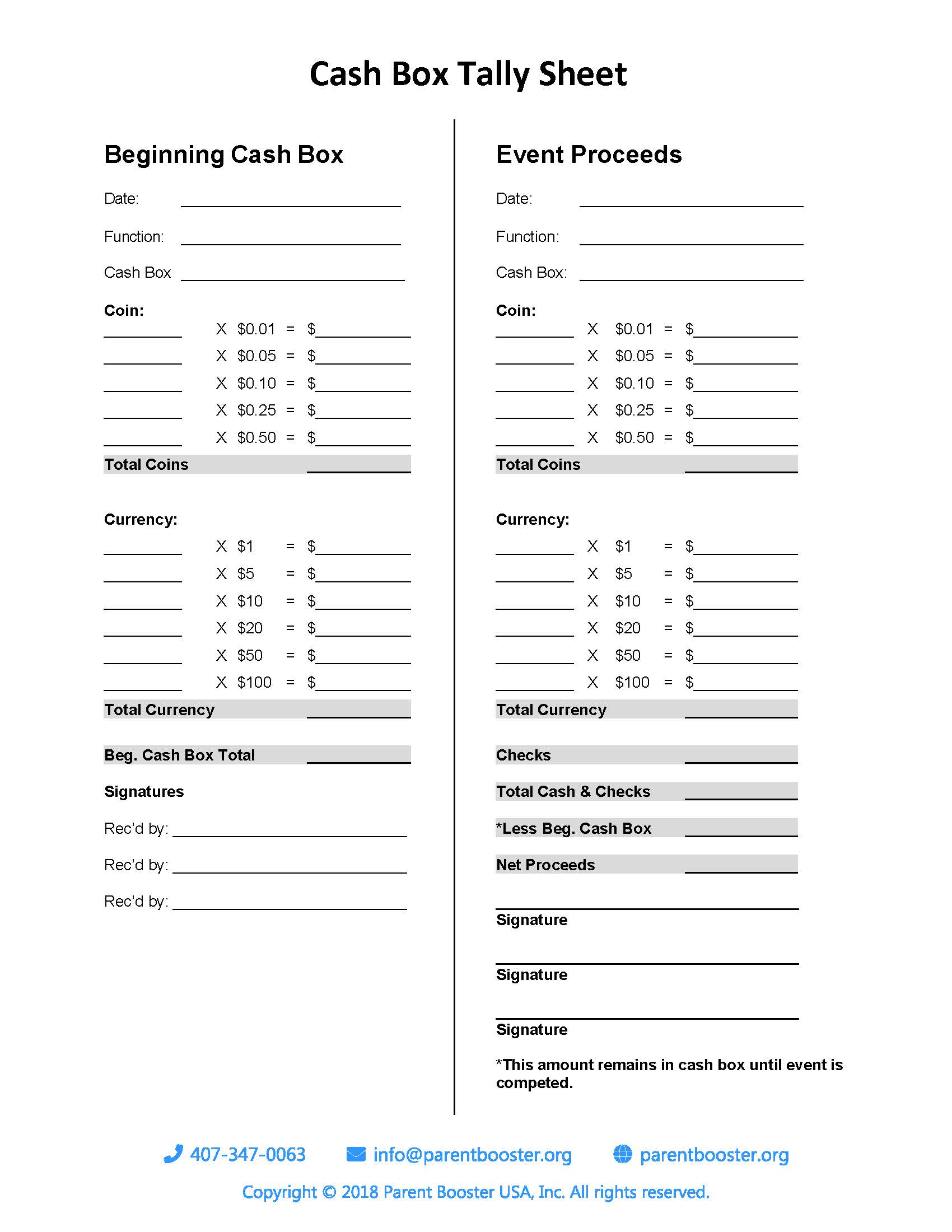 Free Printable Cash Count Sheet Printable Form Templates And Letter